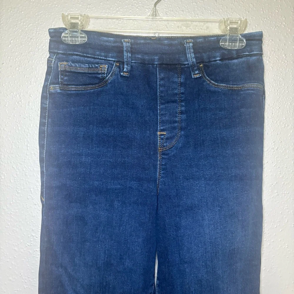 Good American Women's Power Stretch Pull On Straight Jeans Blue Size M - Picture 5 of 10